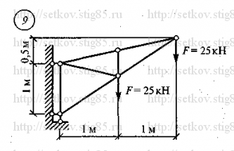 Схема варианта 9, РГР 1 (стр 107) из сборника Сеткова В.И.