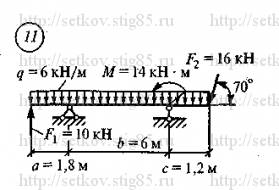Схема варианта 11, РГР 2 (стр 114) из сборника Сеткова В.И.