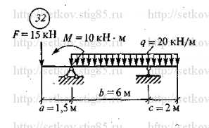 Схема варианта 32, РГР 6 (стр 148) из сборника Сеткова В.И.