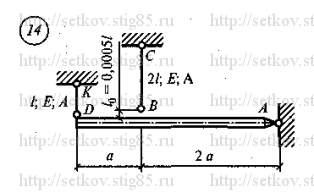 Схема варианта 14, РГР 4 (стр 139) из сборника Сеткова В.И.