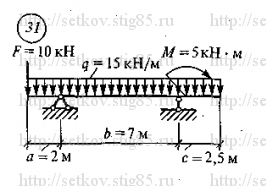 Схема варианта 31, РГР 6 (стр 148) из сборника Сеткова В.И.