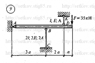 Схема варианта 9, РГР 4 (стр 139) из сборника Сеткова В.И.