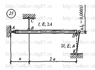 Схема варианта 25, РГР 4 (стр 139) из сборника Сеткова В.И.